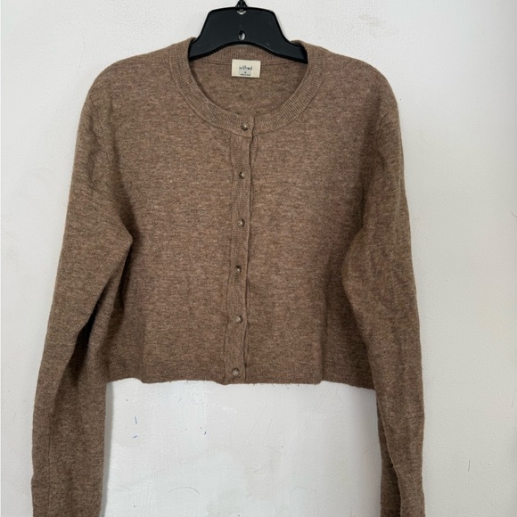 Aritzia Wilfred Womens Softspoke Cicily Wool Cashmere Blend Cardigan Sweater, M - Picture 3 of 6